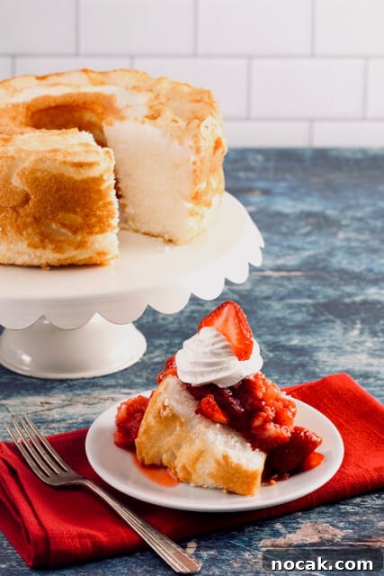 Easy Angel Food Cake with Strawberries