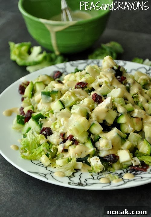 Cranberry and Feta Shredded Brussels Sprout Salad 2 Shredded Brussels Sprout Salad