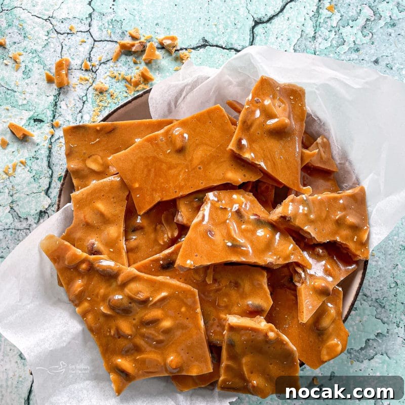 Classic Crunchy Peanut Brittle Recipe for Homemade Candy 3 serving peanut brittle