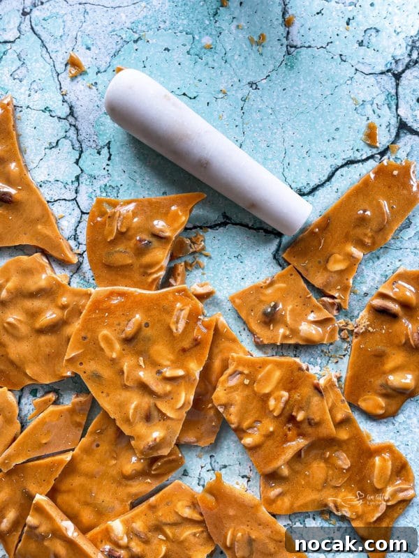 Classic Crunchy Peanut Brittle Recipe for Homemade Candy 9 peanut brittle ready to serve