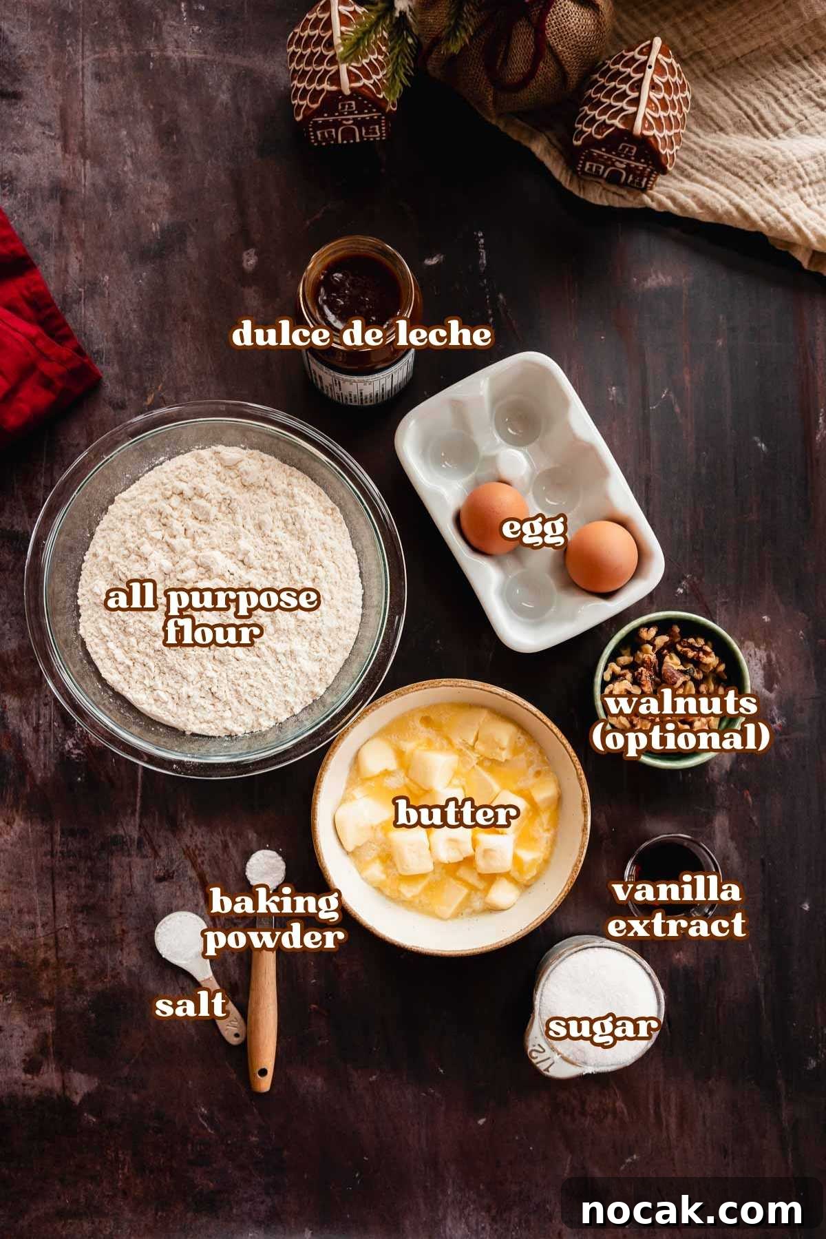 Oreshki Walnut Cookies Recipe — Russian Fillable Pastry Treats 4 walnut cookie ingredients on plates