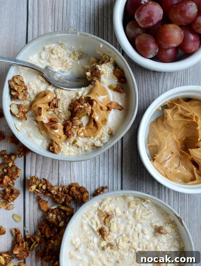 Creamy Peanut Butter Overnight Oats Recipe for Quick Breakfast 2 peanut butter overnight oats