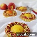 Peach, Pistachio and Rose Tarts: Summer Fruit Pastry Recipe 2 Peach, pistachio & rose tarts - Domestic Gothess