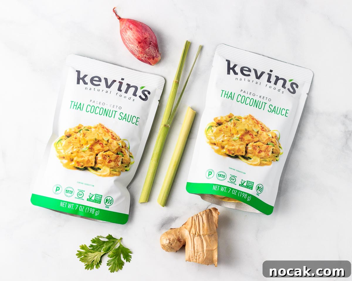 Keto Thai Fish Bowl Recipe: Low-Carb Coconut Curry Fish Bowls 3 2 packets of Kevin's Thai Coconut Sauce.