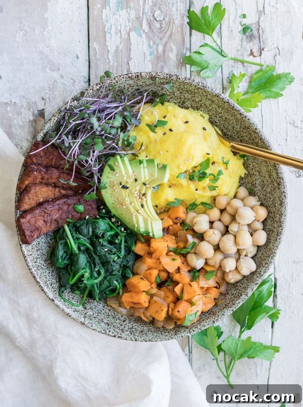 Protein-Packed Vegan Breakfast Bowl with Tempeh Bacon 2 Nourishing vegan breakfast bowl with tempeh bacon2