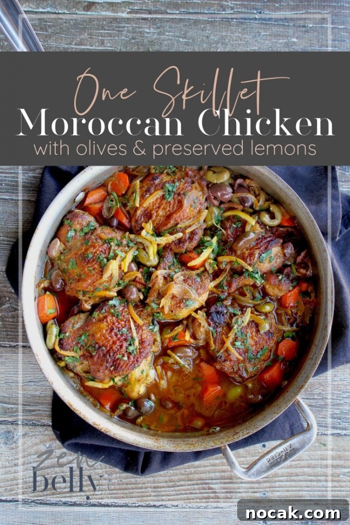 Moroccan Chicken with Olives and Preserved Lemons — One-Skillet Meal 5 img 21447 4