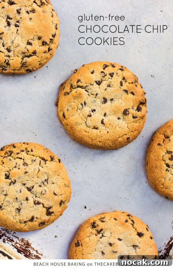 Gluten-Free Chocolate Chip Cookie Recipe You’ll Love 2 Gluten Free Chocolate Chip Cookies | by Lei Shishak author of Beach House Baking | on TheCakeBlog.com
