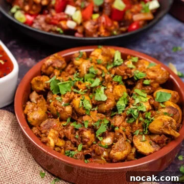Mushroom curry in a tapas dish