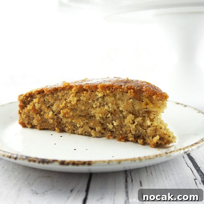 Orange Butter Cake with Warm Orange Sauce {Gluten-Free, Vegan, Refined Sugar-Free}