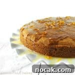 Orange Butter Cake with Warm Orange Sauce {Gluten-Free, Vegan, Refined Sugar-Free}