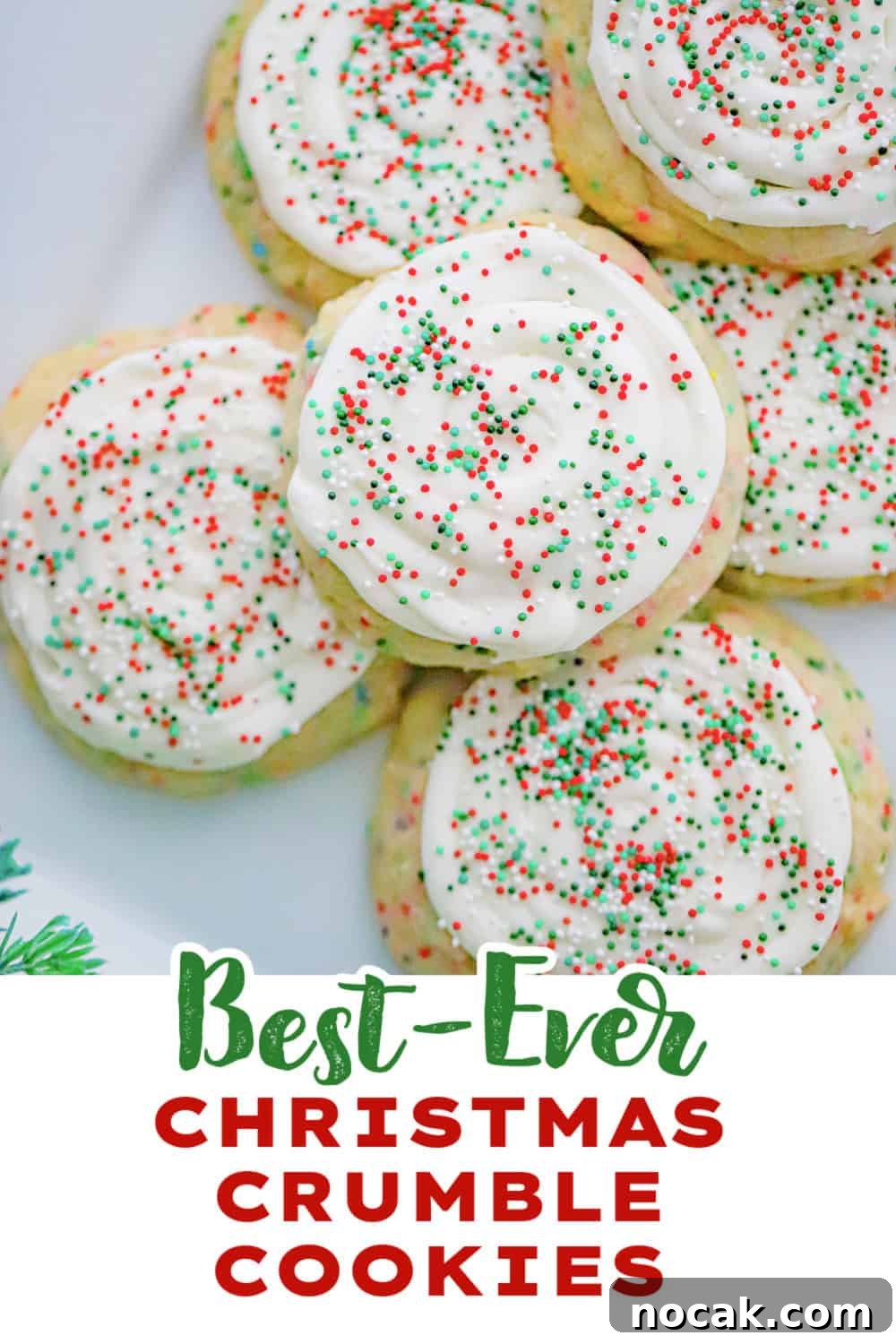 Christmas Sugar Crumble Cookies Recipe: Festive Soft & Chewy Cookies 9 HOLIDAY CRUMBL COOKIES