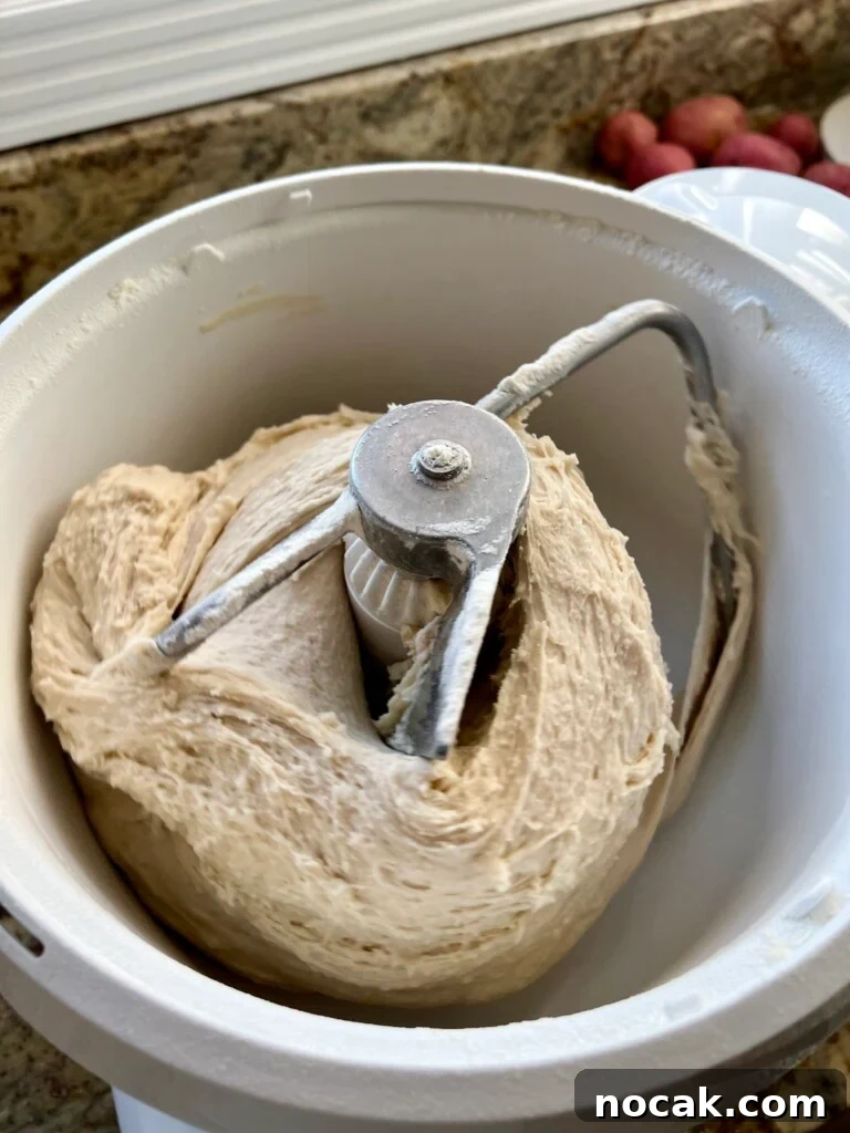Stand Mixer Reviews: KitchenAid, Bosch, Ankarsrum & Ooni Compared 9 Dough mixing in a Bosch Mixer.