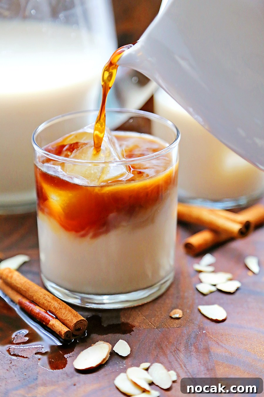 Dirty Horchata: Authentic Mexican Rice Milk Cocktail Recipe 4 Dirty Horchata poured over ice