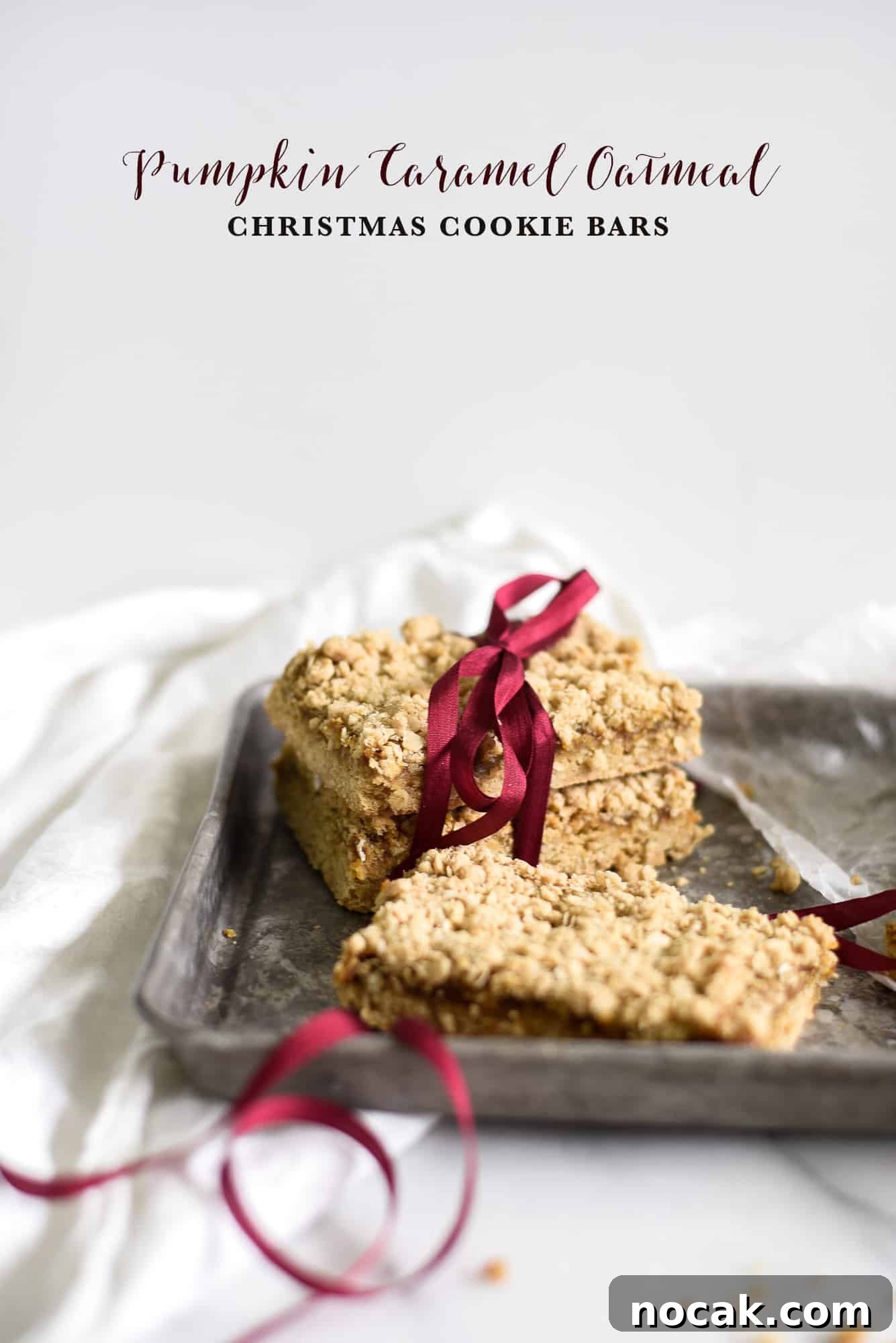 Christmas Cookie & Bar Tour: Pumpkin Caramel Oatmeal Bars 2 img 2879 1