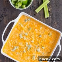 EASY BUFFALO CHICKEN DIP