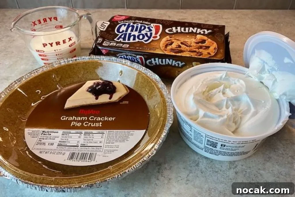 No-Bake Chocolate Chip Cookie Icebox Pie Recipe 5 img 2971 4