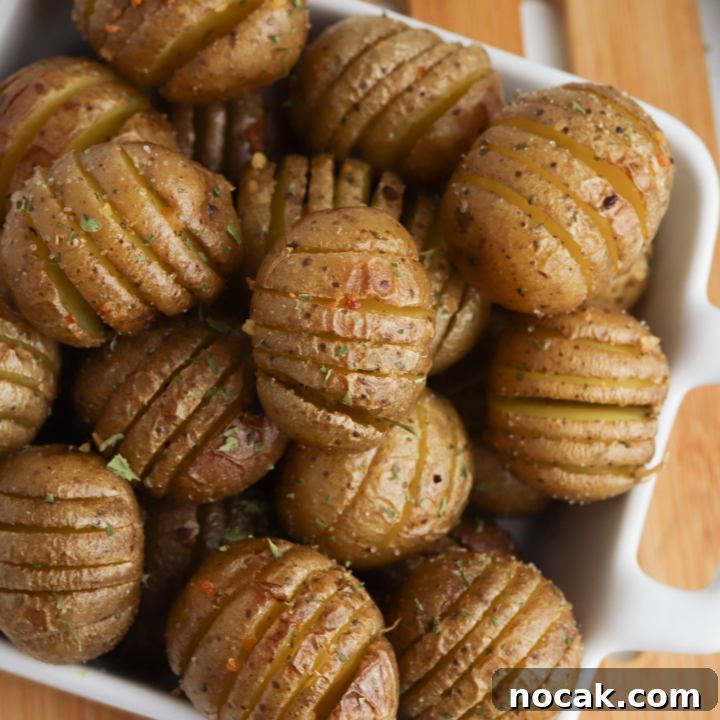 Mini Hasselback Potatoes