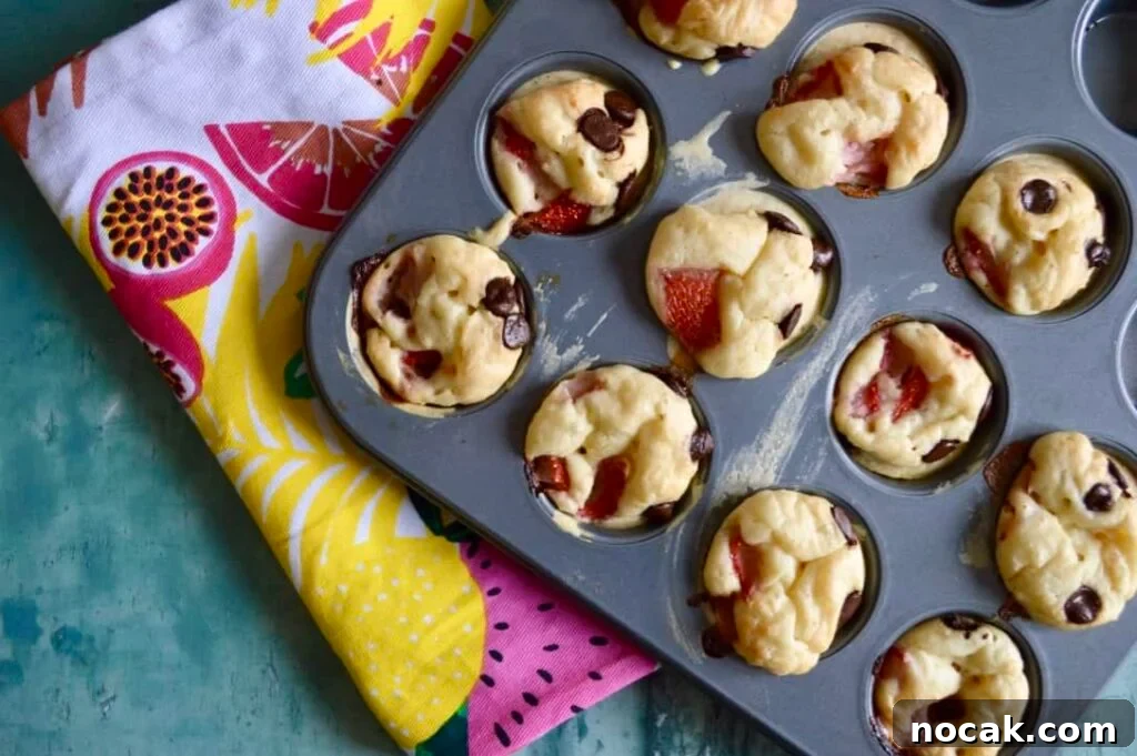 10 Gluten- and Dairy-Free Sweet Breakfast Recipes to Try 7 strawberry choc chip mini pancake muffins