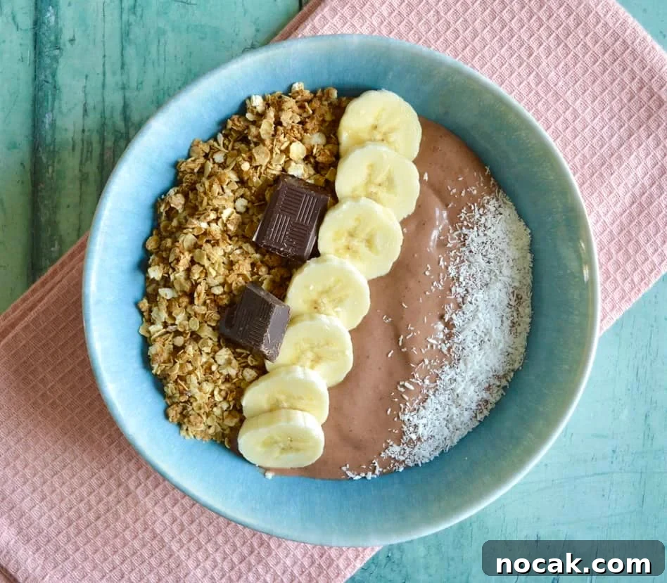 10 Gluten- and Dairy-Free Sweet Breakfast Recipes to Try 10 chocolate coconut smoothie bowl 1