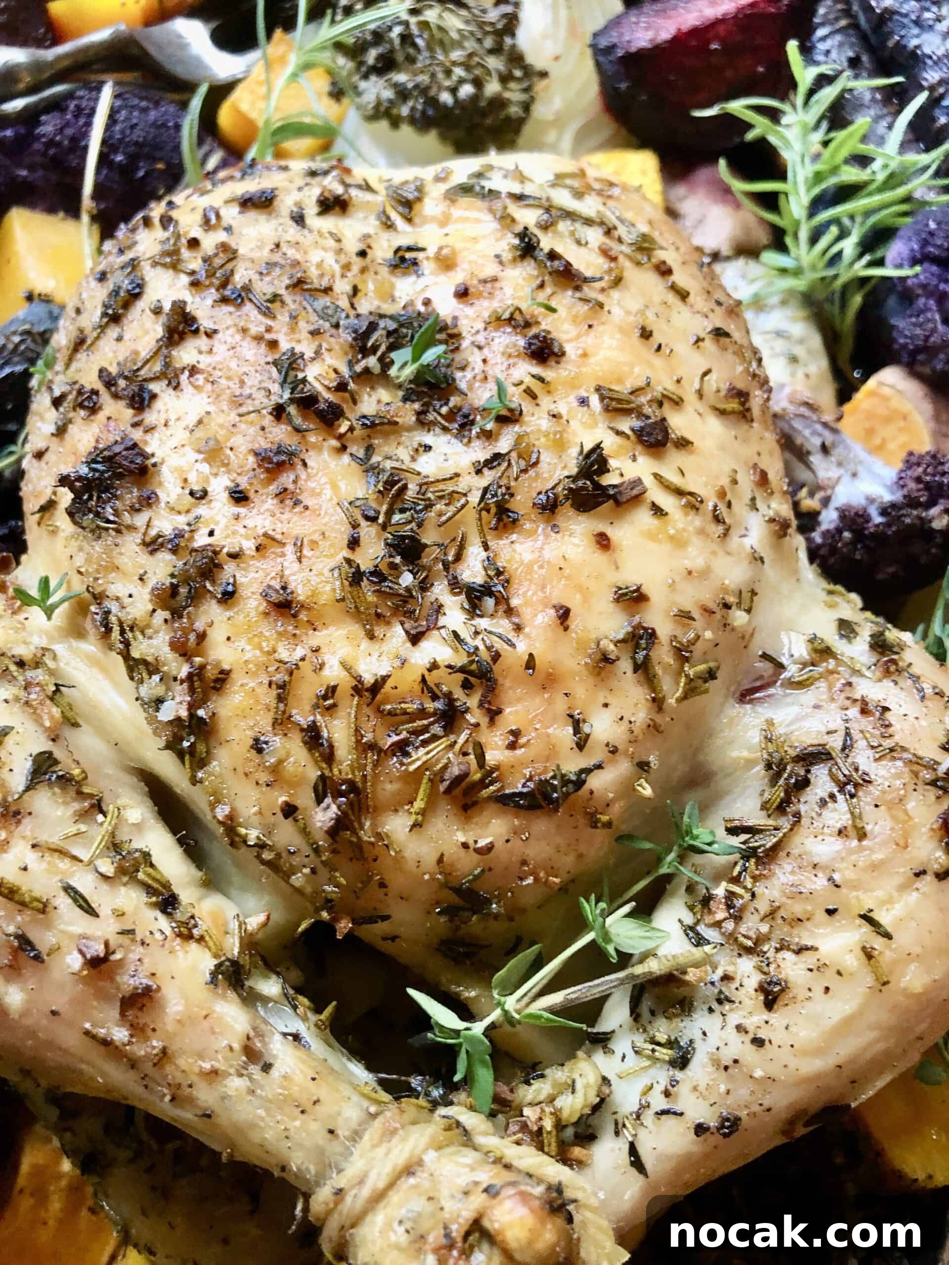 Roasted Chicken with Autumn Vegetables and Herbs 13 Roasted Chicken with Fall Vegetables