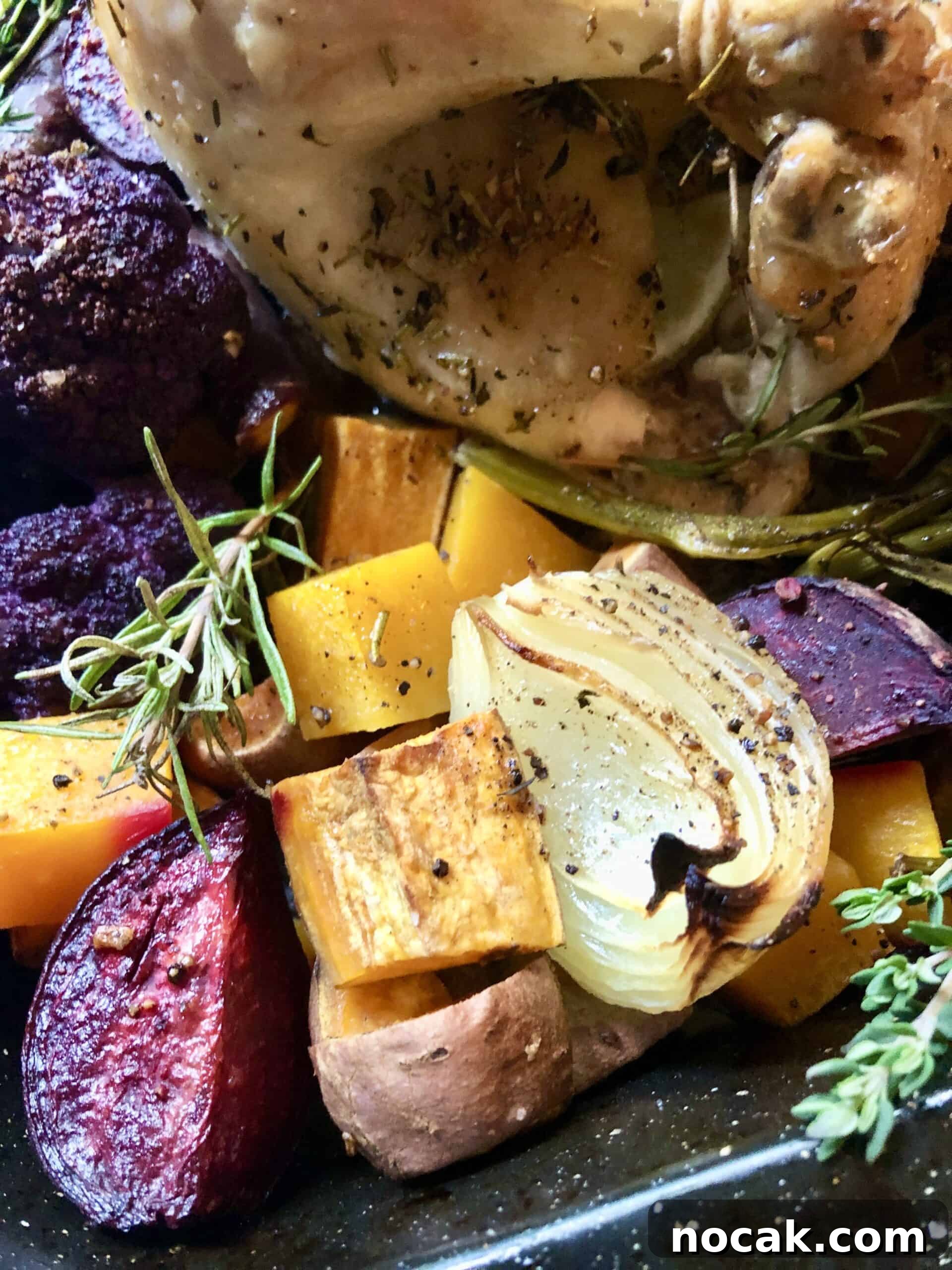 Roasted Chicken with Autumn Vegetables and Herbs 14 Roasted Chicken with Fall Vegetables