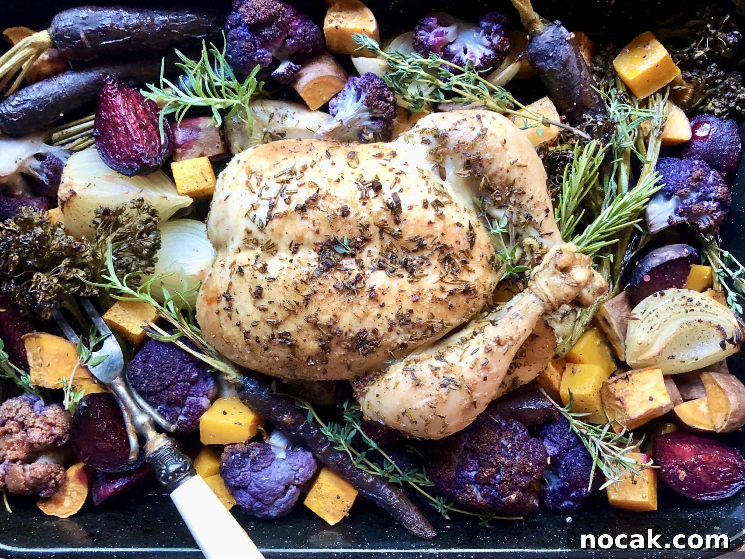 Roasted Chicken with Autumn Vegetables and Herbs 17 Roasted Chicken with Fall Vegetables