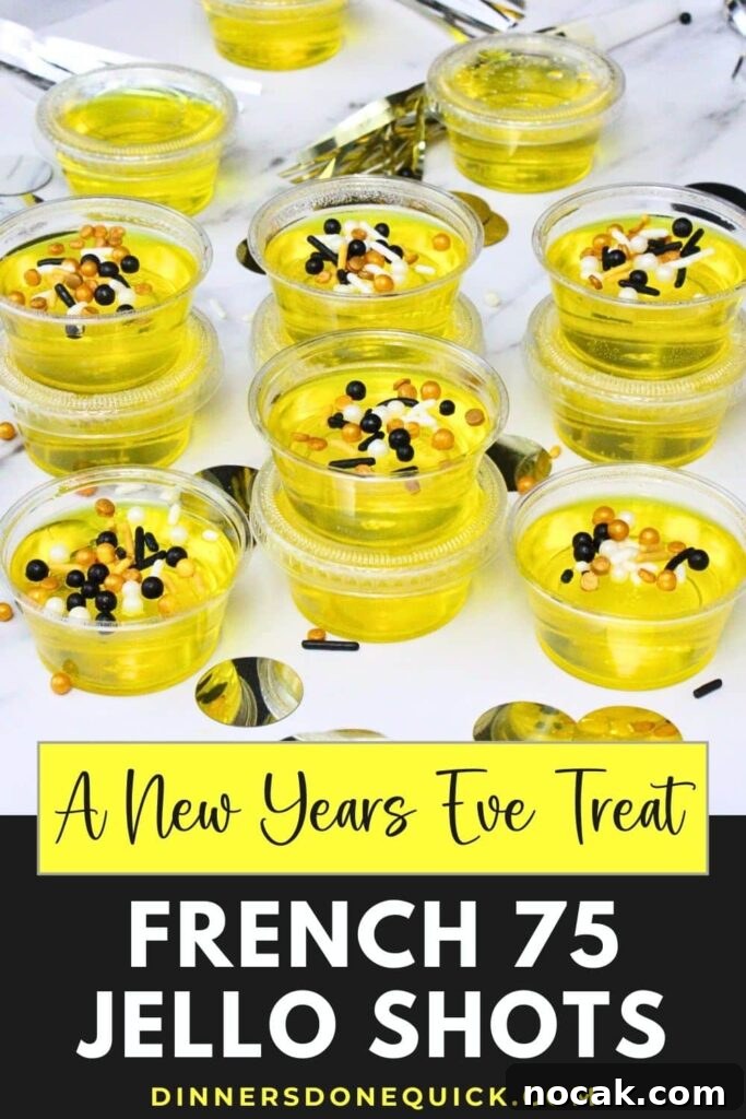 French 75 Jello Shots for a Sparkling New Year’s Party 16 french 75 jello shots recipe dinners done quick pinterest