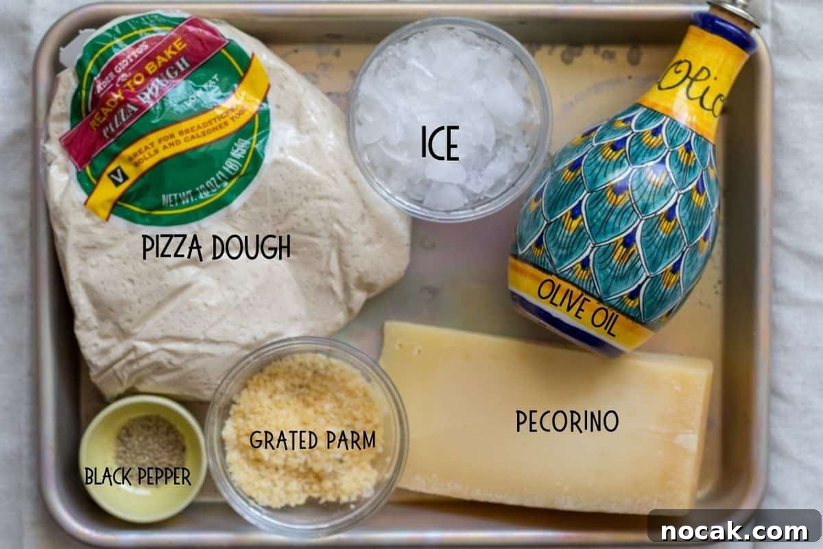 Cacio e Pepe Pizza Recipe — 4-Ingredient Weeknight Dinner 3 ingredients for cacio e pepe pizza