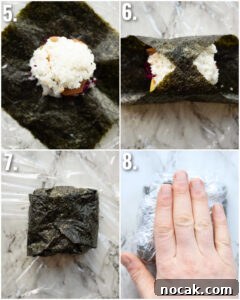 how to make sushi sandwich 4 step by step photos showing how to make sushi sandwich