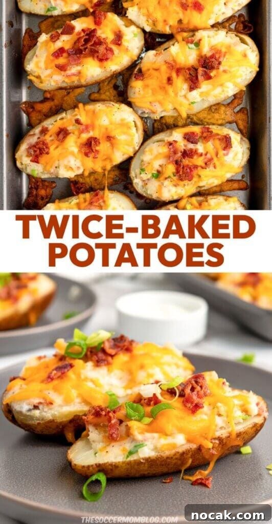 Ultimate Twice-Baked Potatoes Recipe for Crispy, Creamy Filling 10 Twice Baked Potatoes Pinterest Image.