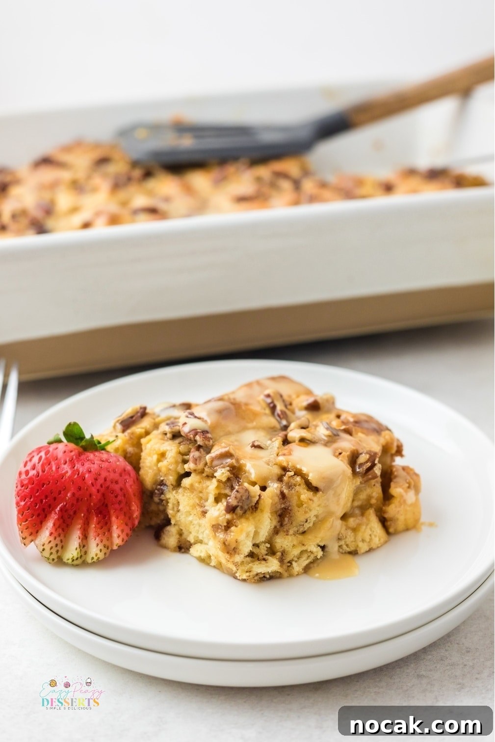 Salted Caramel Cinnamon Roll Casserole Recipe for Brunch 6 img 4918 5