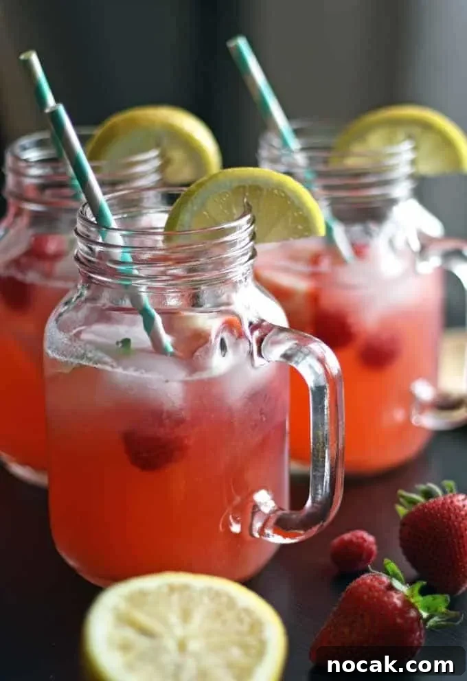 Summer Berry Basil Lemonade Recipe for Refreshing Drinks 4 Berry Basil Lemonade | Honey and Birch