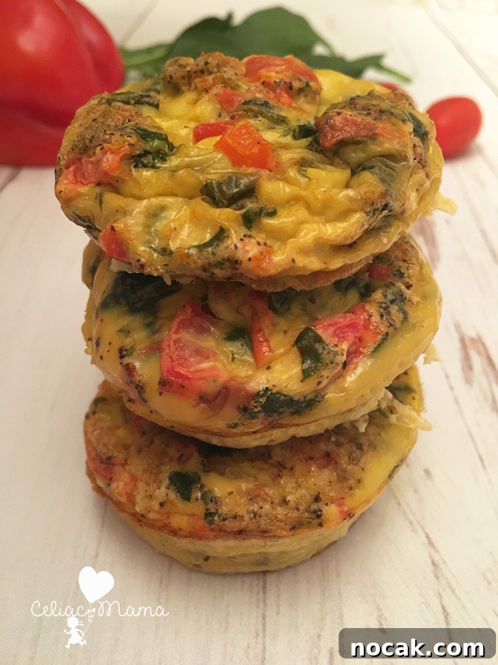 Savory Vegetable Egg Muffin Cups for Meal Prep 3 vegetable egg muffin cups