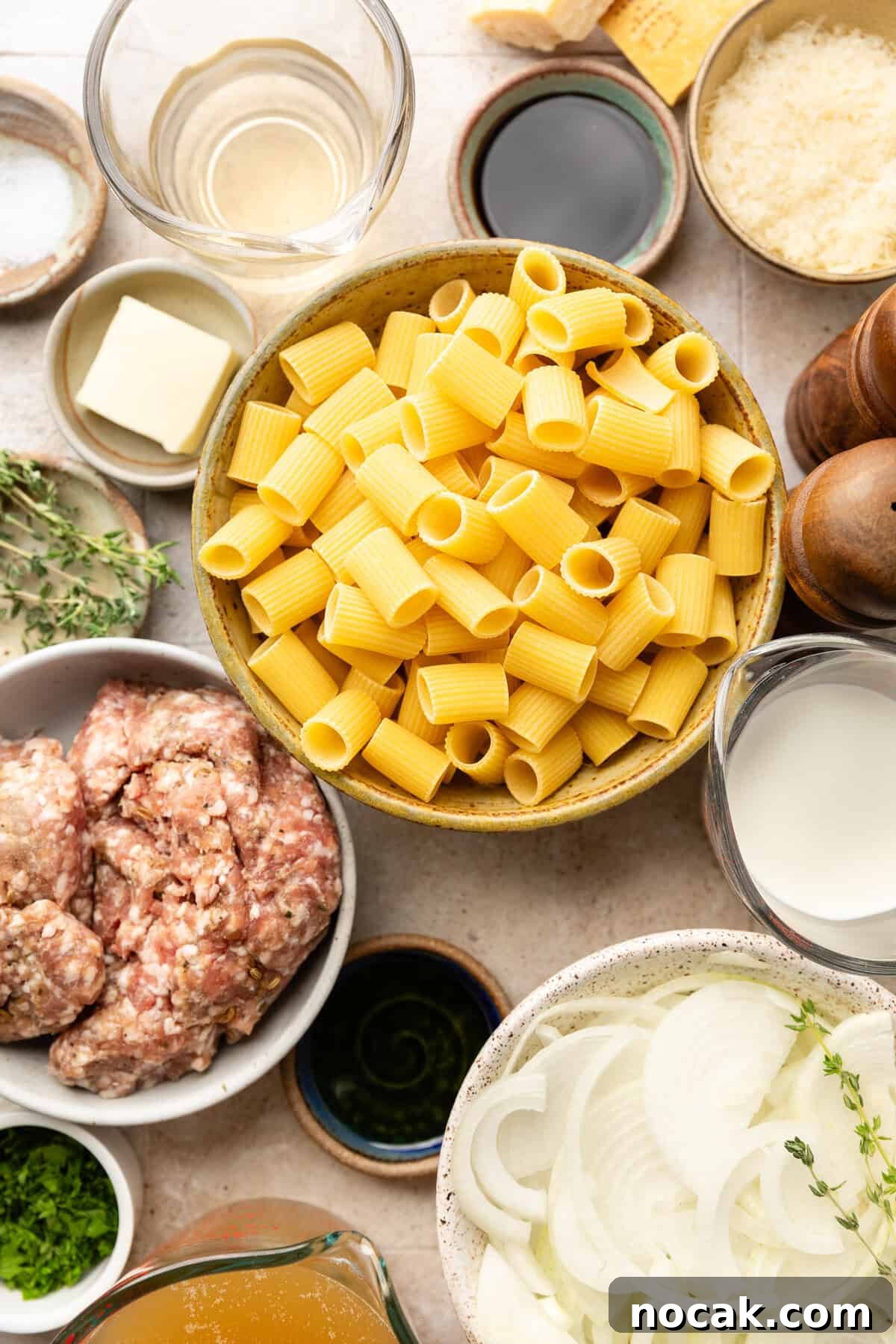 Creamy French Onion Sausage Pasta Recipe 4 ingredients for sausage french onion pasta