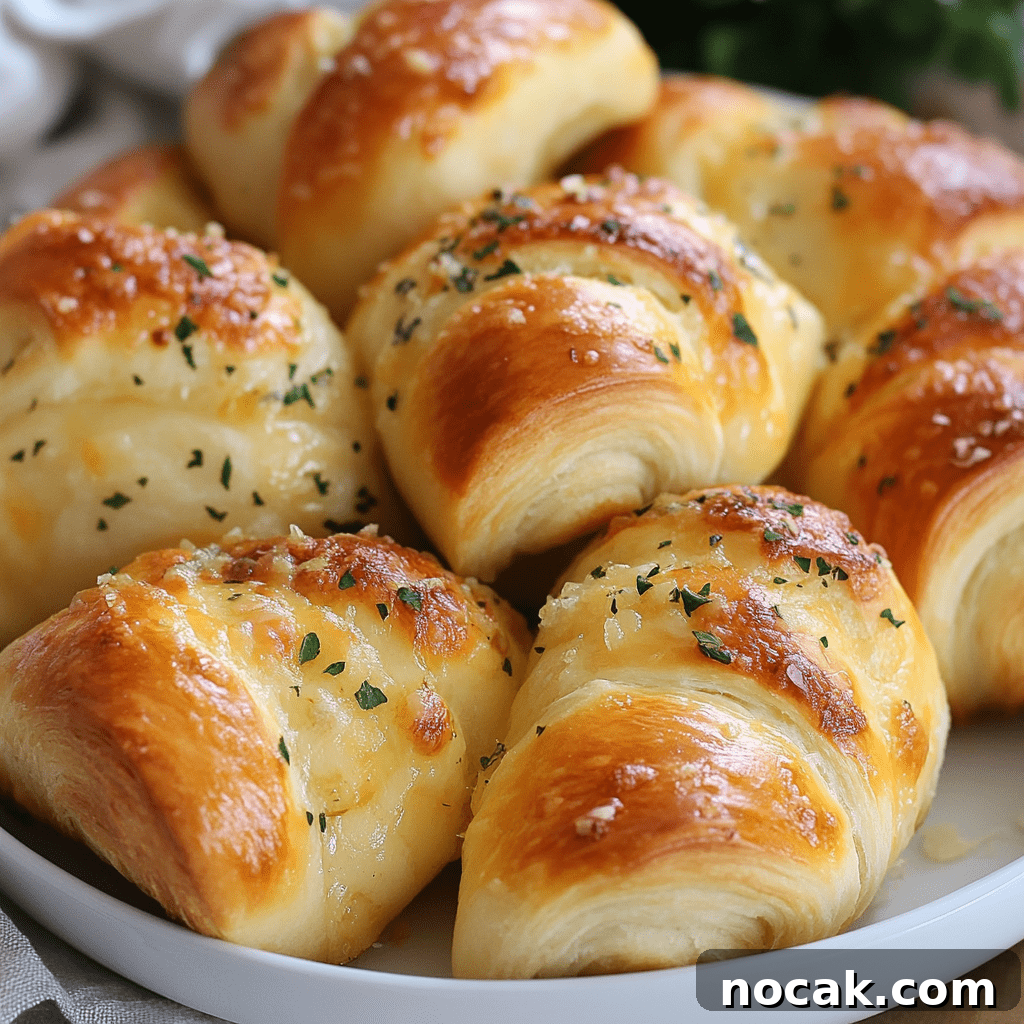Cheesy Garlic Crescent Rolls: Flaky, Gooey Party Pastry 4 img 5401 3