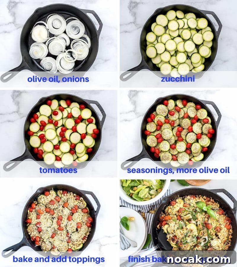 Italian Zucchini Bake Process Italian Zucchini Bake Process