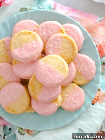 Glazed Campari Shortbread Cookies by Baking The Goods