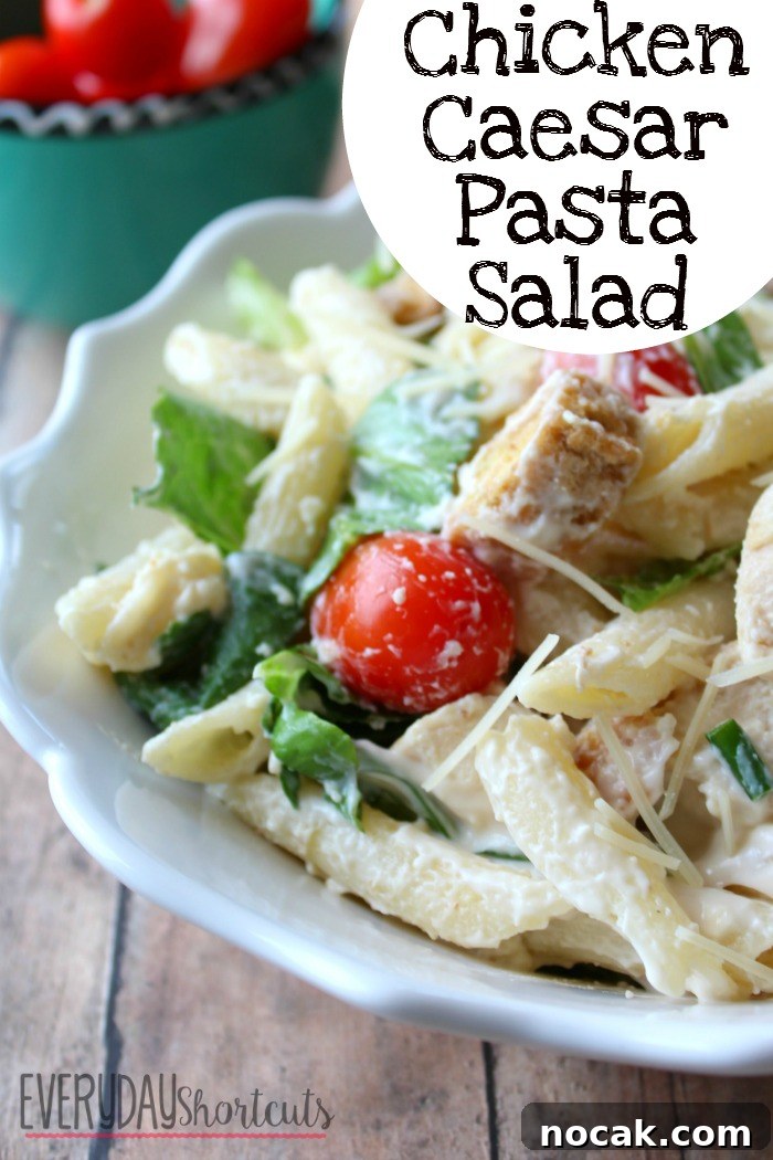 Chicken Caesar Pasta Salad