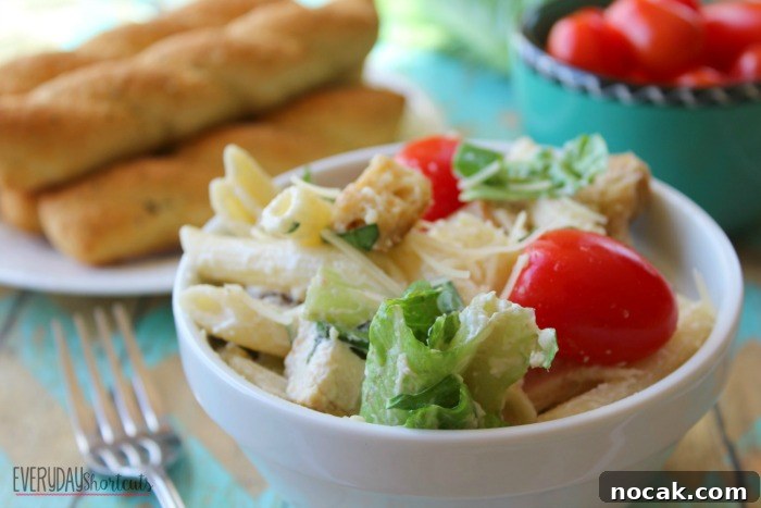 Chicken Caesar Pasta Salad horizontal