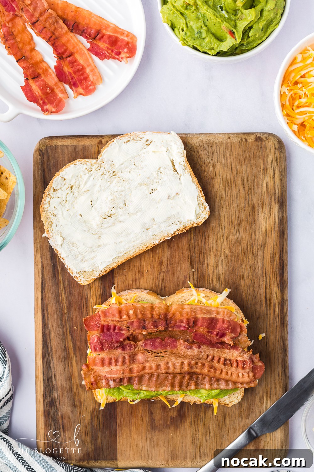 Bacon Guacamole Grilled Cheese Sandwich Recipe 6 Add bacon