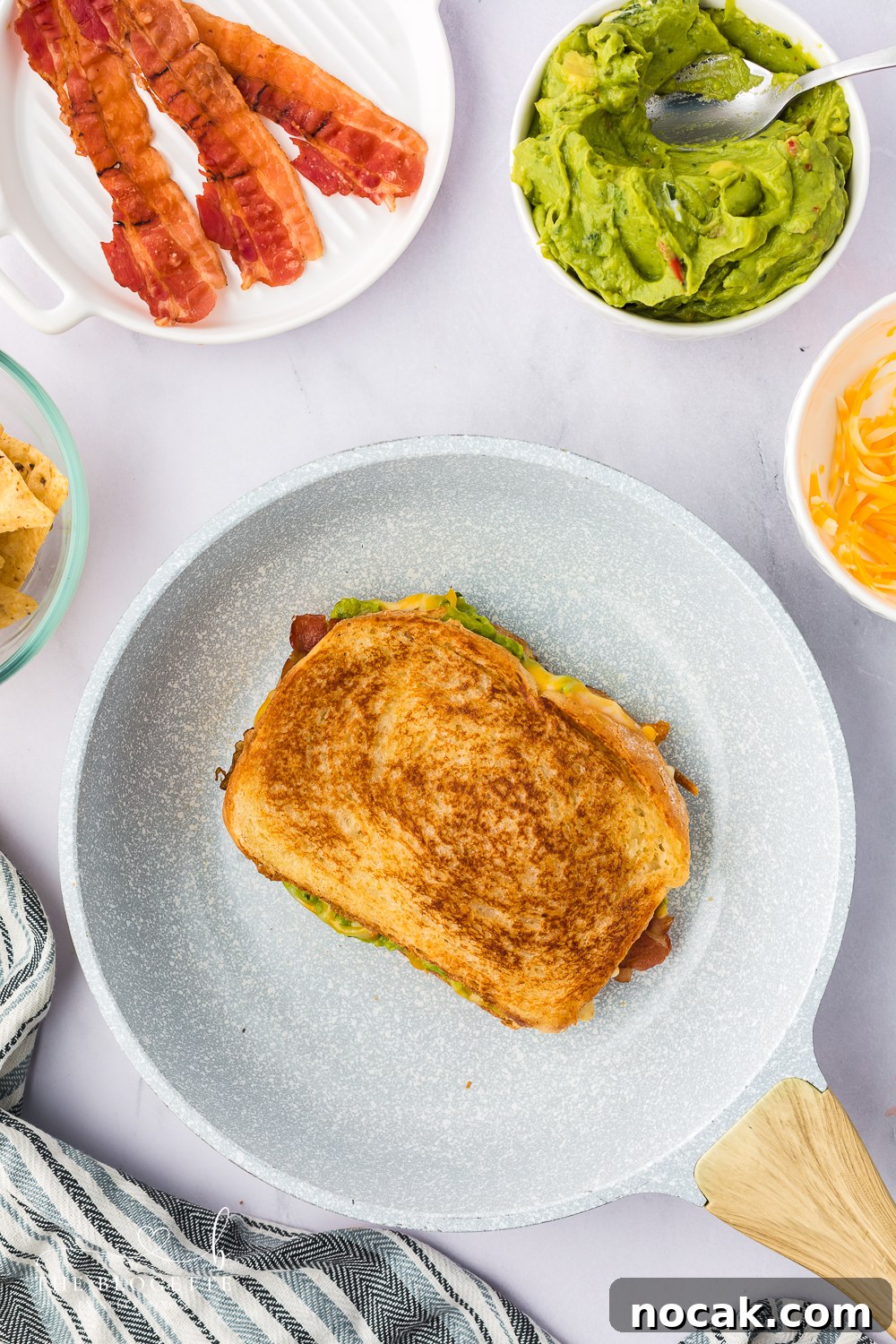Bacon Guacamole Grilled Cheese Sandwich Recipe 10 Grill, flip, and serve