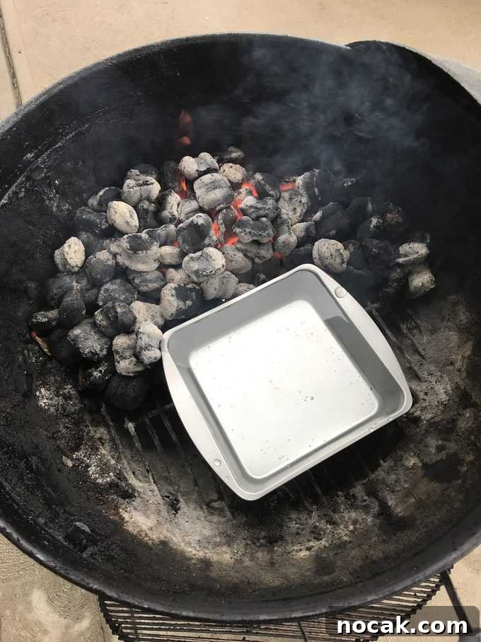 Homemade Hickory-Smoked Bacon Recipe: How to Make Real Bacon 6 hot coals and water pan | savorwithjennifer.com