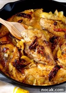 Chicken with Artichokes and Sundried Tomatoes Cream Sauce