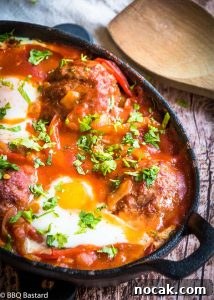 Smoked Meatballs Shakshuka