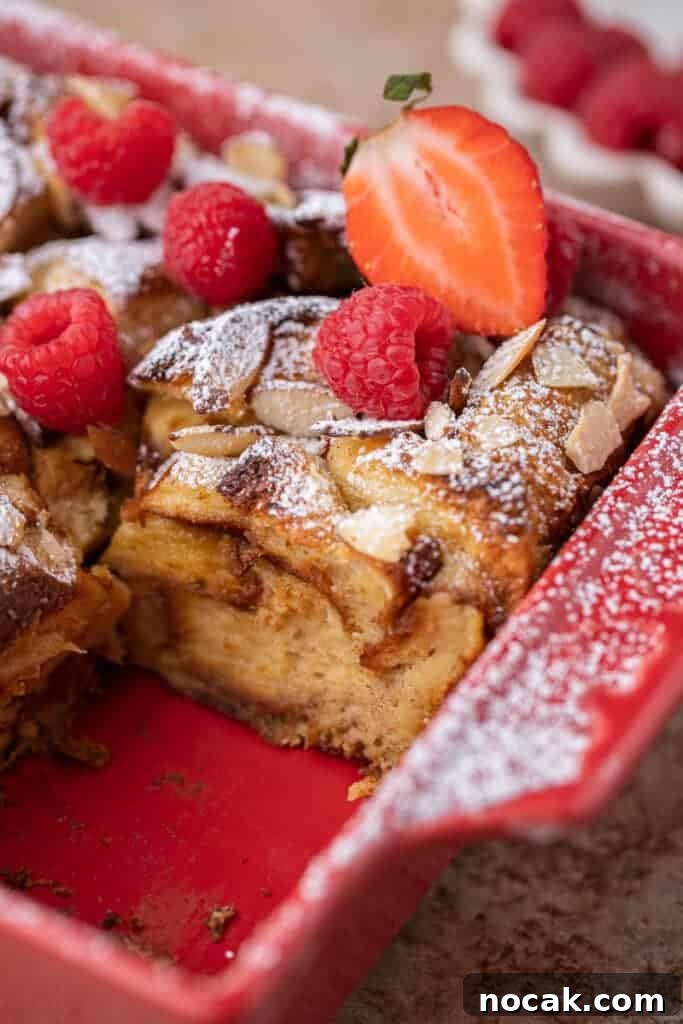 Brioche French Toast Casserole Baked in the Oven 11 Brioche french toast sliced
