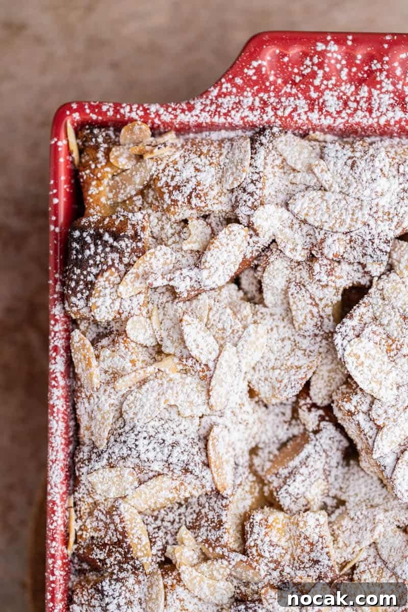 Brioche French Toast Casserole Baked in the Oven 9 Brioche french toast casserole with powdered sugar