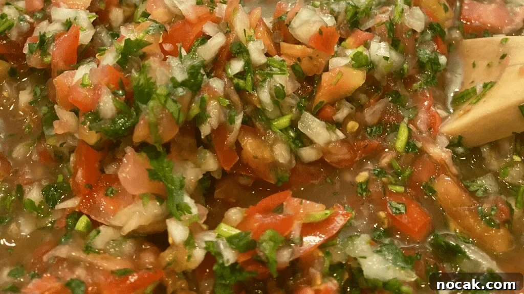Fresh Homemade Pico de Gallo Recipe for Mild Salsa 4 fresh salsa pico de gallo in bowl with spoon.