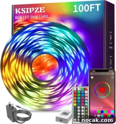 2025 Holiday Gift Guide: Top Picks for Every Recipient 25 A box of RGB LED strip lights with remote and power adapter.