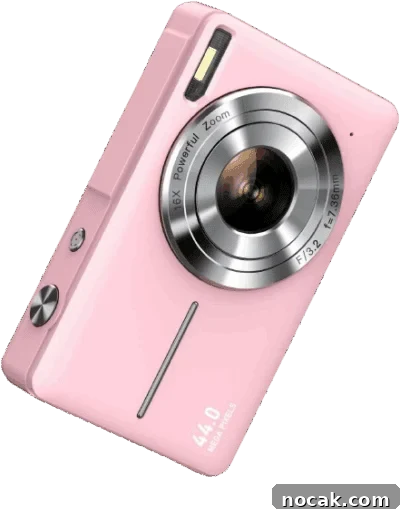 2025 Holiday Gift Guide: Top Picks for Every Recipient 26 A pink digital camera with a powerful zoom and flash.