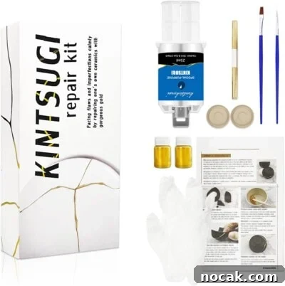 2025 Holiday Gift Guide: Top Picks for Every Recipient 28 Kintsugi repair kit with resin, gold powder, and tools.